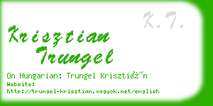 krisztian trungel business card